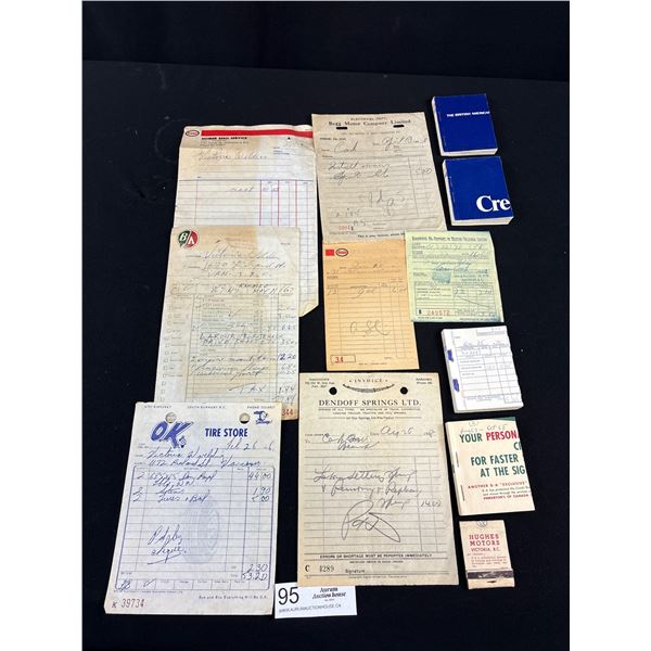 Lot of Vintage Oil Co Ephemera