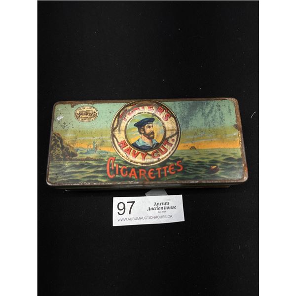 A Nice Early Players Navy Cut Tin