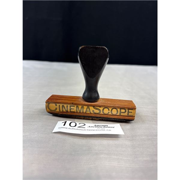 Very Old "Cinemascope" Invoice Stamp