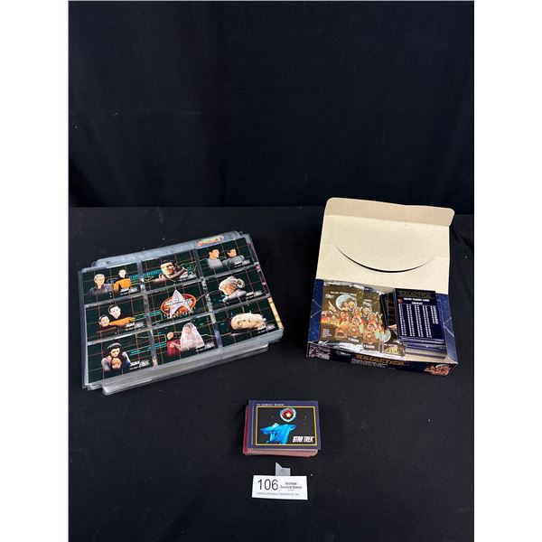 Large Lot of Star Trek Trading Cards