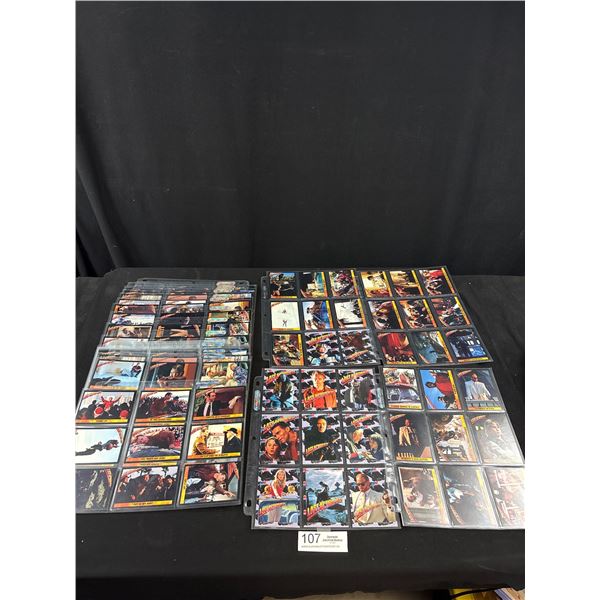 Large Lot of Last Action Hero Trading Cards 23 Pages