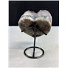 Image 3 : Amethyst Cluster Heart Carving