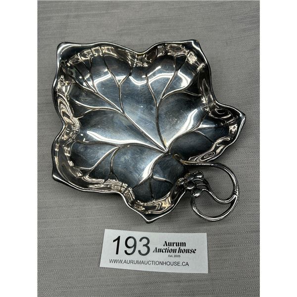 A WMF Art Nouveau Leaf Dish