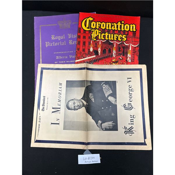 3 Vintage Royalty Paper Items