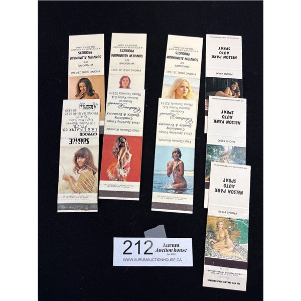 Lot of 9 Pin-Ups Matchcovers