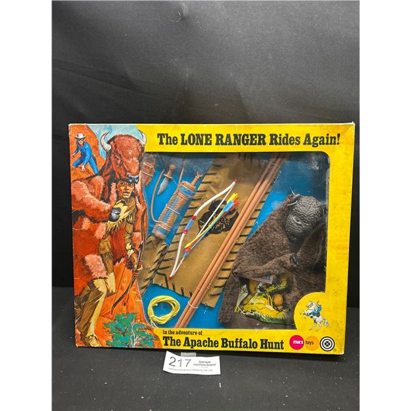 Original 1973 Louis Marx Lone Ranger Apache Buffalo Hunt Outfit in Original Box