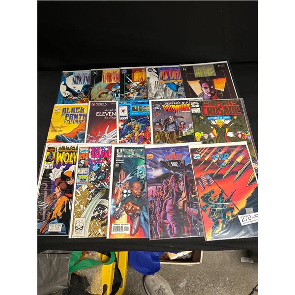 A Nice Lot of 15 Good Vintage Comics on Board in Bag