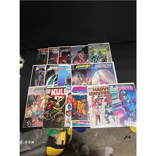 A Nice Lot of 15 Good Vintage Comics on Board in Bag