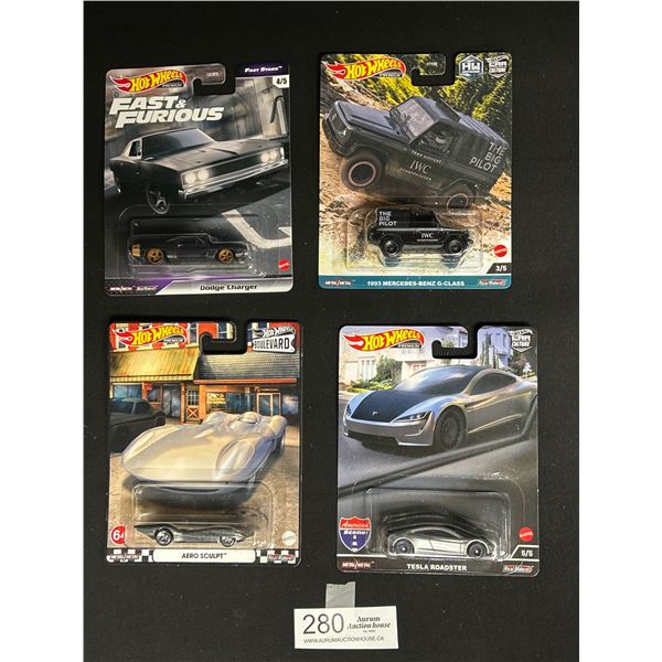 Lot of 4 Specialty Hotwheels New in Package Fast & Furious Etc