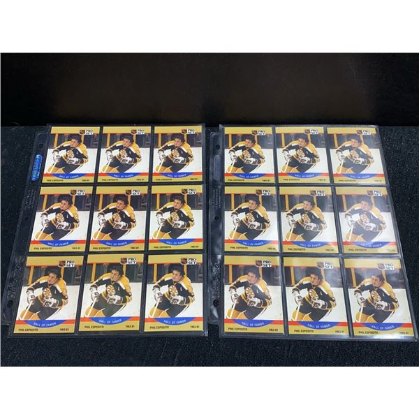 18 NHL Pro Set Phil Esposito Hall of Famer Cards