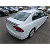 Image 10 : "NO RESERVE" - 2007 HONDA CIVIC WHITE  449109 KMS - 034736