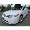 Image 1 : "NO RESERVE" - 2007 HONDA CIVIC WHITE  449109 KMS - 034736