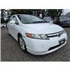 Image 5 : "NO RESERVE" - 2007 HONDA CIVIC WHITE  449109 KMS - 034736