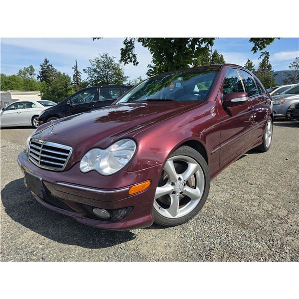 DUNCAN- 2006 MERCEDES-BENZ C 230 BURGUNDY  180467 KMS - 783236-1
