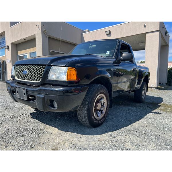 "REMOTE SALE"- 2001 FORD RANGER BLACK  KMS - B70749-3
