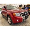 Image 8 : PARKSVILLE - 2010 FORD ESCAPE RED 163988 KMS - D02915