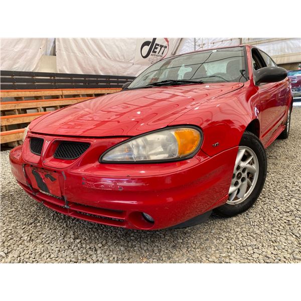PARKSVILLE - 2003 PONTIAC GRAND AM RED 211222 KMS - 288244-2