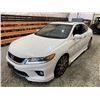 Image 3 : PARKSVILLE - 2013 HONDA ACCORD WHITE 195217 KMS - 801109-2