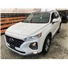 Image 3 : PARKSVILLE - 2019 HYUNDAI SANTA FE WHITE 157280 KMS - 121255-3
