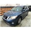 Image 3 : PARKSVILLE - 2014 NISSAN PATHFINDER BLUE 207023 KMS - 668195-2