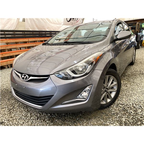 PARKSVILLE - 2016 HYUNDAI ELANTRA GRAY 249717 KMS - 644123-2