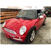 Image 3 : PARKSVILLE - 2002 MINI COOPER RED 143904 KMS - C33015-3