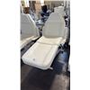Image 1 : WHITE ELECTRIC FULLY ARTICULATING SALON/SPA TREATMENT CHAIR - STAIN AND TEAR PRESENT