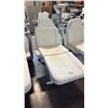 Image 2 : WHITE ELECTRIC FULLY ARTICULATING SALON/SPA TREATMENT CHAIR - STAIN AND TEAR PRESENT