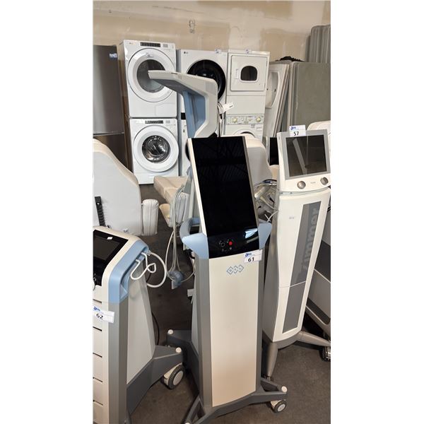 FACIAL TONING DEVICE UTILIZES HIGH-INTENSITY ELECTROMAGNETIC AND RF ENERGY TO LIFT FACIAL SKIN.