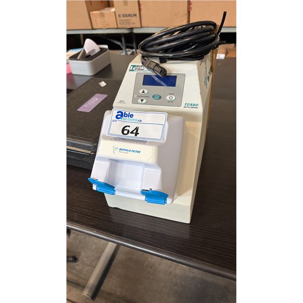 BUFFALO FILTER PLUME SAFE TURBO SURGICAL SMOKE EVACUATOR SYSTEM 100-120V 10A OPERATING ROOM UNIT