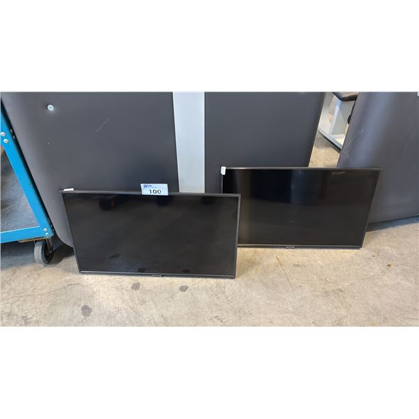 SAMSUNG QN32Q60AAFXZC 32" QLED 4K SMART TV QUANTUM HDR 120V 49W TIZEN SMART FLAT PANEL 2-UNIT LOT