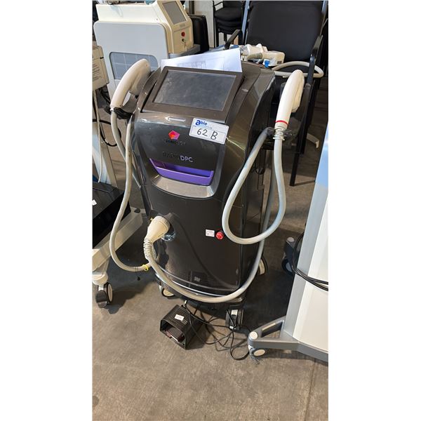 DYNAMIC PULSE CONTROL AESTHETIC MACHINE FEATURES SAPPHIRE SKIN COOLING (-8C) FOR HAIR & ACNE CARE.
