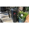 Image 3 : COMMERCIAL WATER DISPENSER COOLER TOWER + FAUX OFFICE PLANTS, WASTE RECEPTACLE & MORE