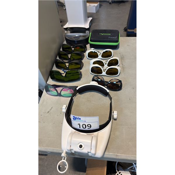 CLINICAL SAFETY EYEWEAR THAT FILTERS SPECIFIC LIGHT WAVE LENGTHS DURING LASER AND ORAL CANCER