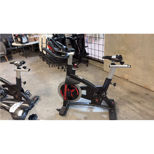 SCHWINN AC PERFORMANCE PLUS CARBON BLUE INDOOR CYCLING STUDIO SPIN BIKE WORN SEAT BASE