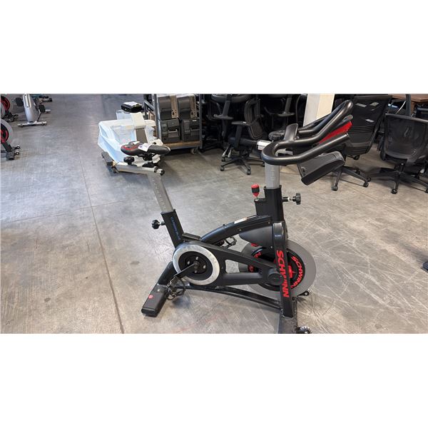 SCHWINN AC PERFORMANCE PLUS CARBON BLUE INDOOR CYCLING STUDIO SPIN BIKE WORN SEAT BASE