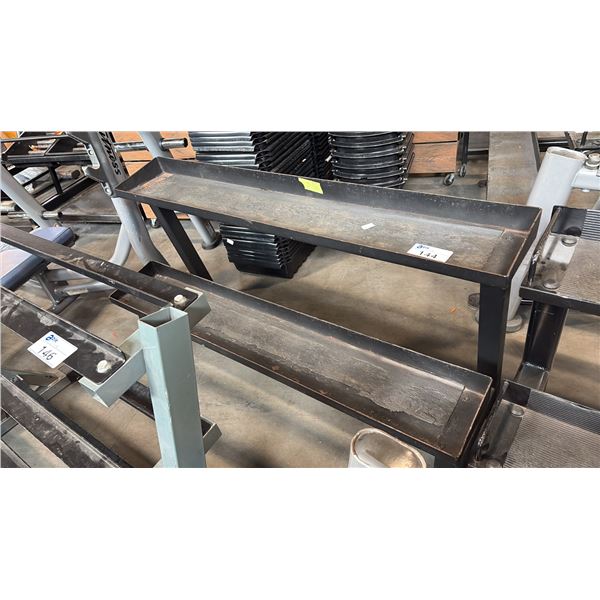 2-TIER STAGGERED HEAVY DUTY GYM DUMBBELL STORAGE RACK - STYLE 1