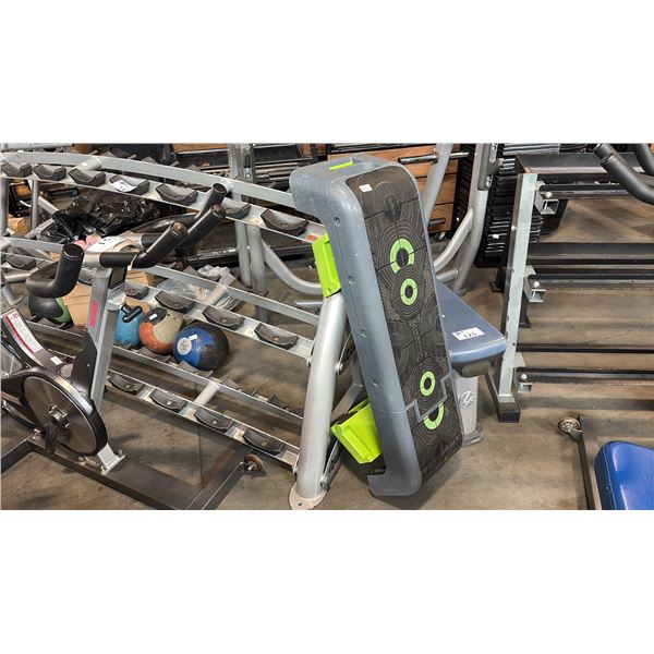 COMMERCIAL STEP AEROBIC FITNESS PLATFORM & ~10-PIECE MULTI-WEIGHT MEDICINE BALL GYM LOT