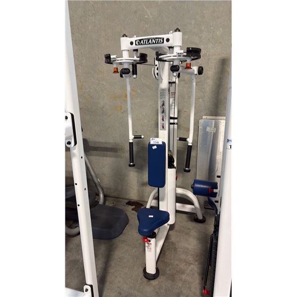 ATLANTIS STRENGTH P-156 CHEST / SHOULDER PRESS COMBO DUAL-FUNCTION SELECTORIZED 120V GYM MACHINE