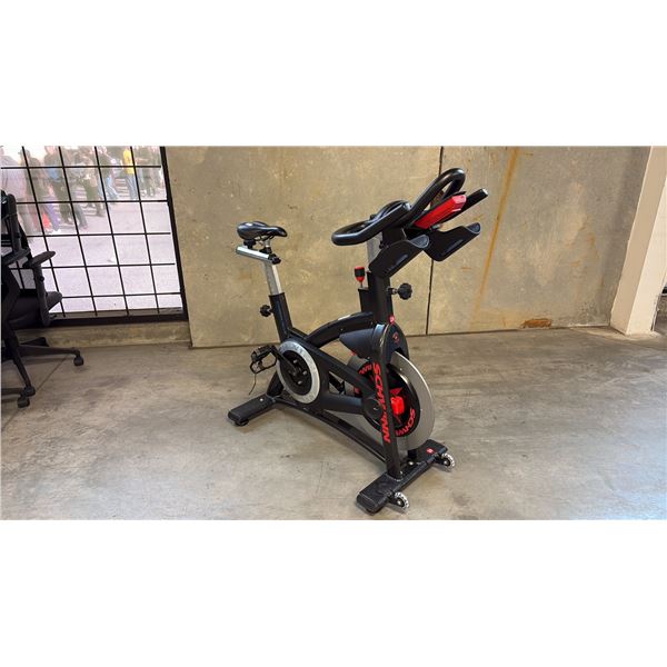 SCHWINN AC PERFORMANCE PLUS CARBON BLUE INDOOR CYCLING STUDIO SPIN BIKE WORN SEAT BASE