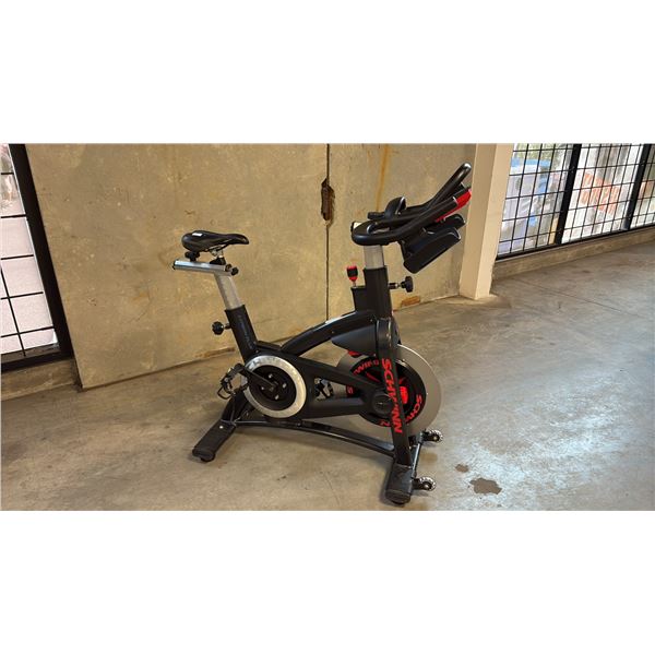 SCHWINN AC PERFORMANCE PLUS CARBON BLUE INDOOR CYCLING STUDIO SPIN BIKE WORN SEAT BASE