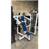 Image 2 : ATLANTIS PRECISION SERIES ISO-LATERAL SEATED SHOULDER PRESS DUAL STACK OVERHEAD WHITE GYM MACHINE