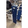 Image 1 : ATLANTIS STRENGTH COMMERCIAL FLAT WEIGHT BENCH HEAVY DUTY WHITE FRAME BLUE CUSHION WORKOUT STATION
