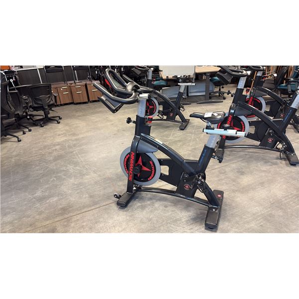 SCHWINN AC PERFORMANCE PLUS CARBON BLUE INDOOR CYCLING STUDIO SPIN BIKE WORN SEAT BASE