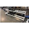 Image 1 : ATLANTIS 96" 2-TIER DUMBBELL RACK WHITE FRAME + UMAX COMMERCIAL DUMBBELLS 70-85 LBS SET