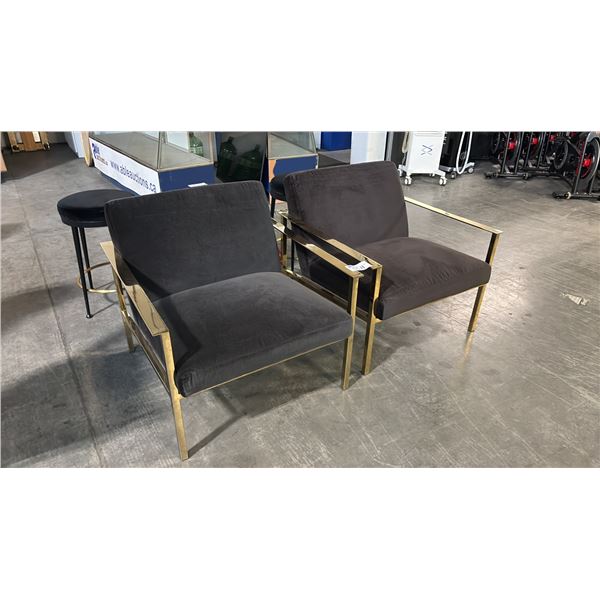 CB2 CUE CHAIR ULTRA MODERN LOW PROFILE DEEP SEAT ANGLED LOUNGE ACCENT ARMCHAIR