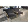 Image 1 : CB2 CUE CHAIR ULTRA MODERN LOW PROFILE DEEP SEAT ANGLED LOUNGE ACCENT ARMCHAIR