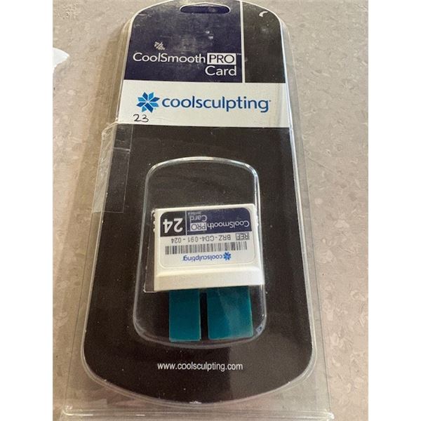 COOLSCULPTING  COOLSMOOTH PRO CARD C/W, 23 CYCLES REMAINING