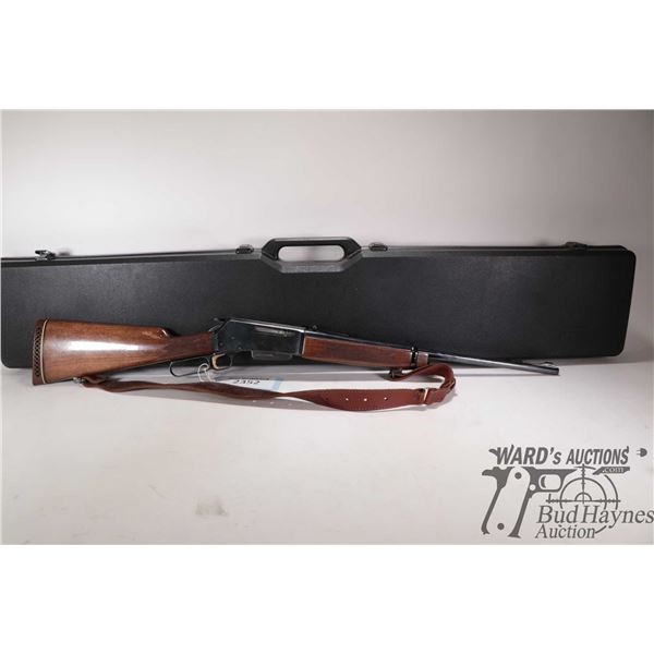 Non-Restricted rifle Browning Japan model BLR LT, .308 Win lever action, w/ bbl length 20" [Blued ba