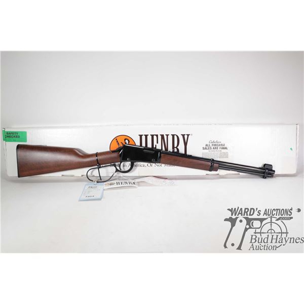 Non-Restricted rifle Henry model H001L, 22 S, L & LR pump action, w/ bbl length 16" [Blued barrel an